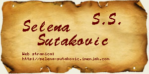 Selena Šutaković vizit kartica